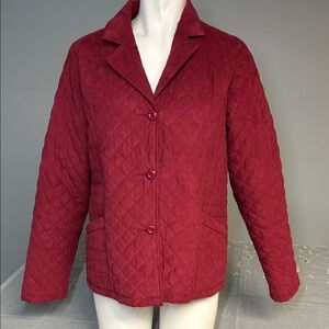 Cabela's Women's Quilted Burgundy Puffer Jacket